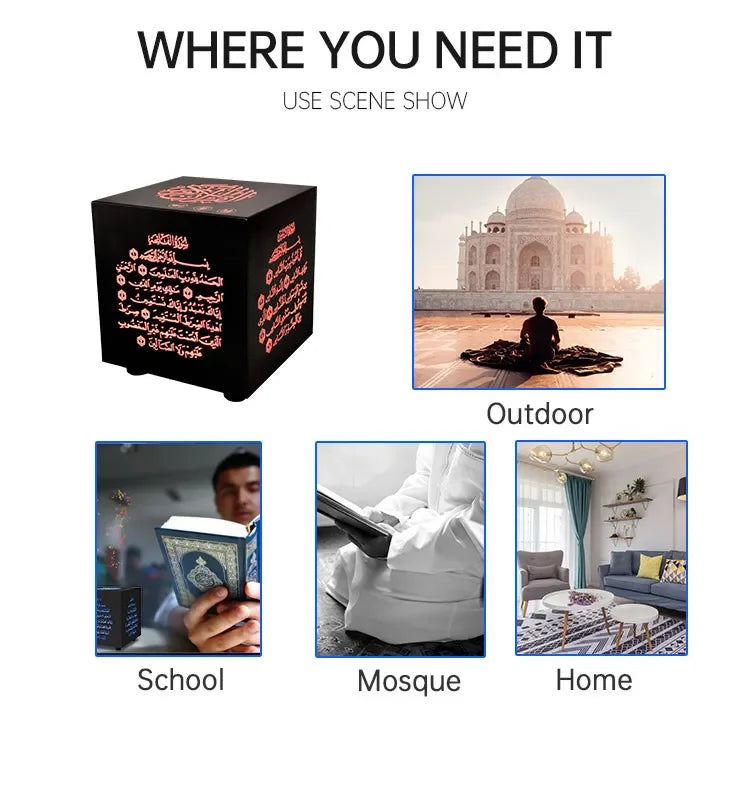 Iman Light Speaker Lampada Notturna Corano Azan touch